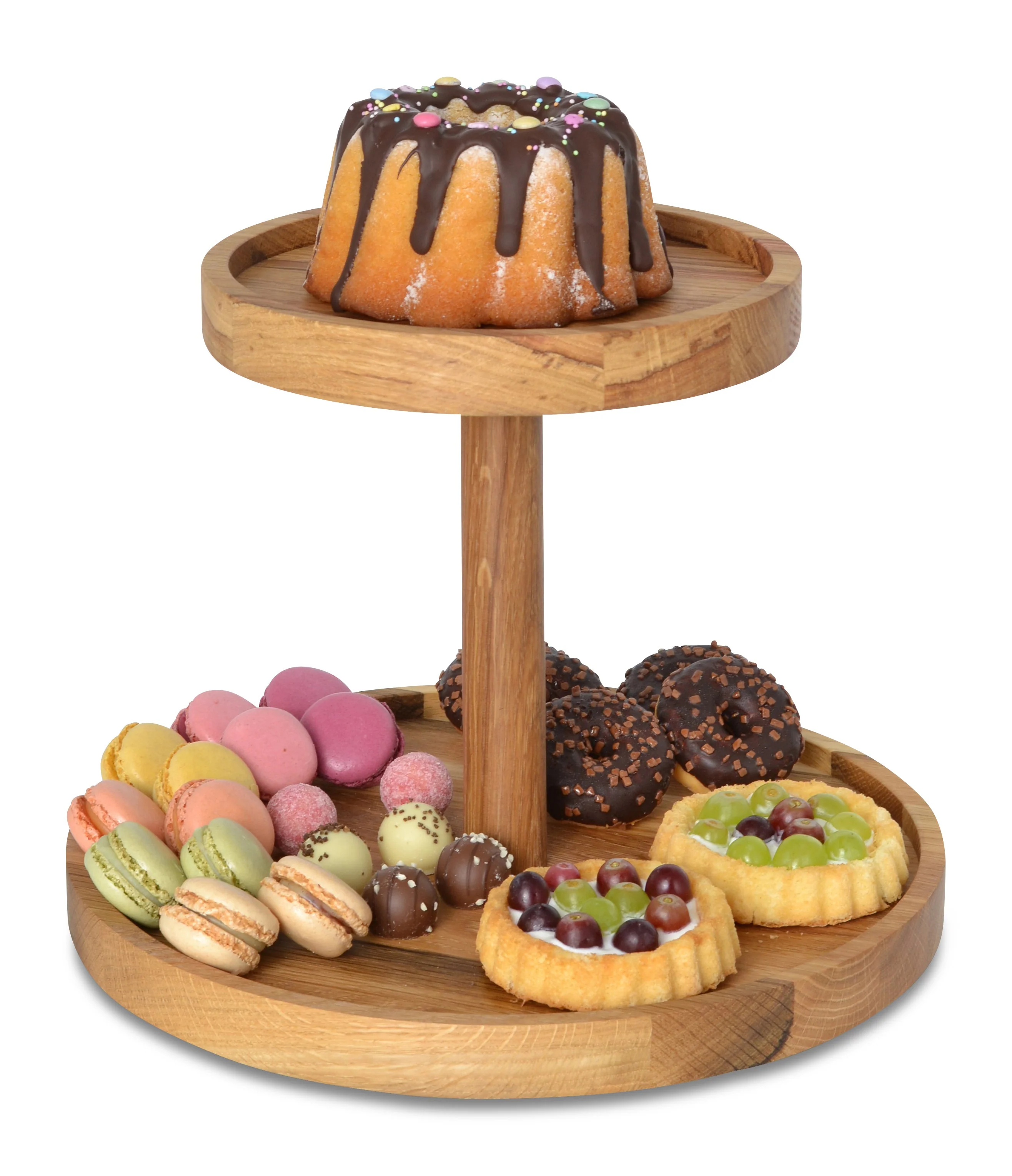 DELIGHT 2-stöckige Etagere aus natürlichem Eichenholz - Image 15