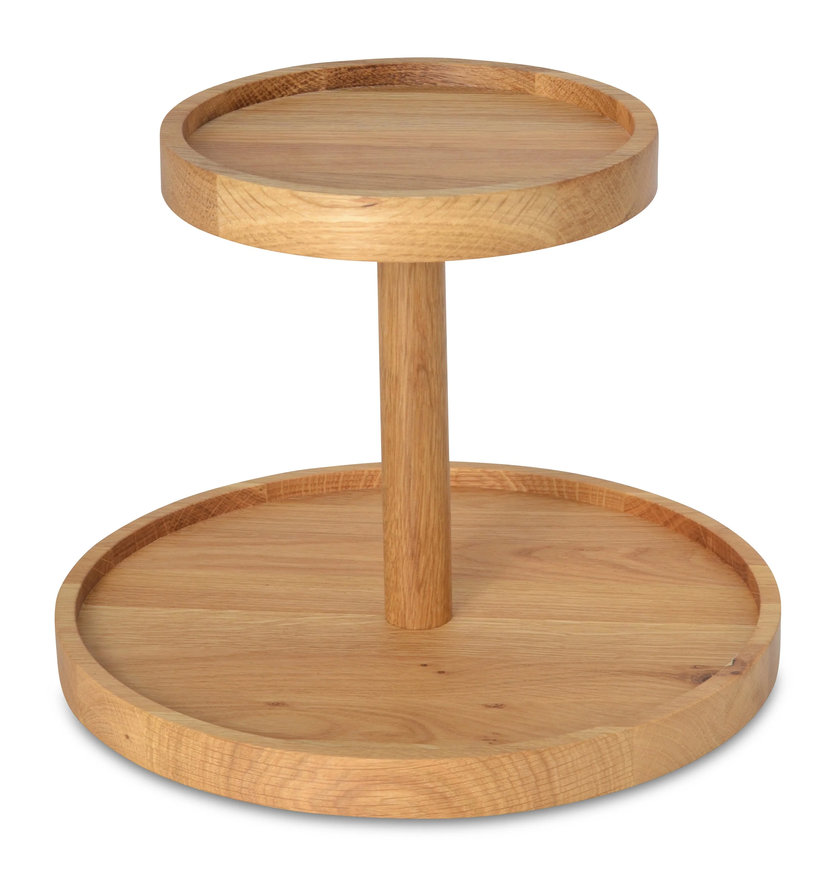 DELIGHT 2-stöckige Etagere aus natürlichem Eichenholz - Image 3