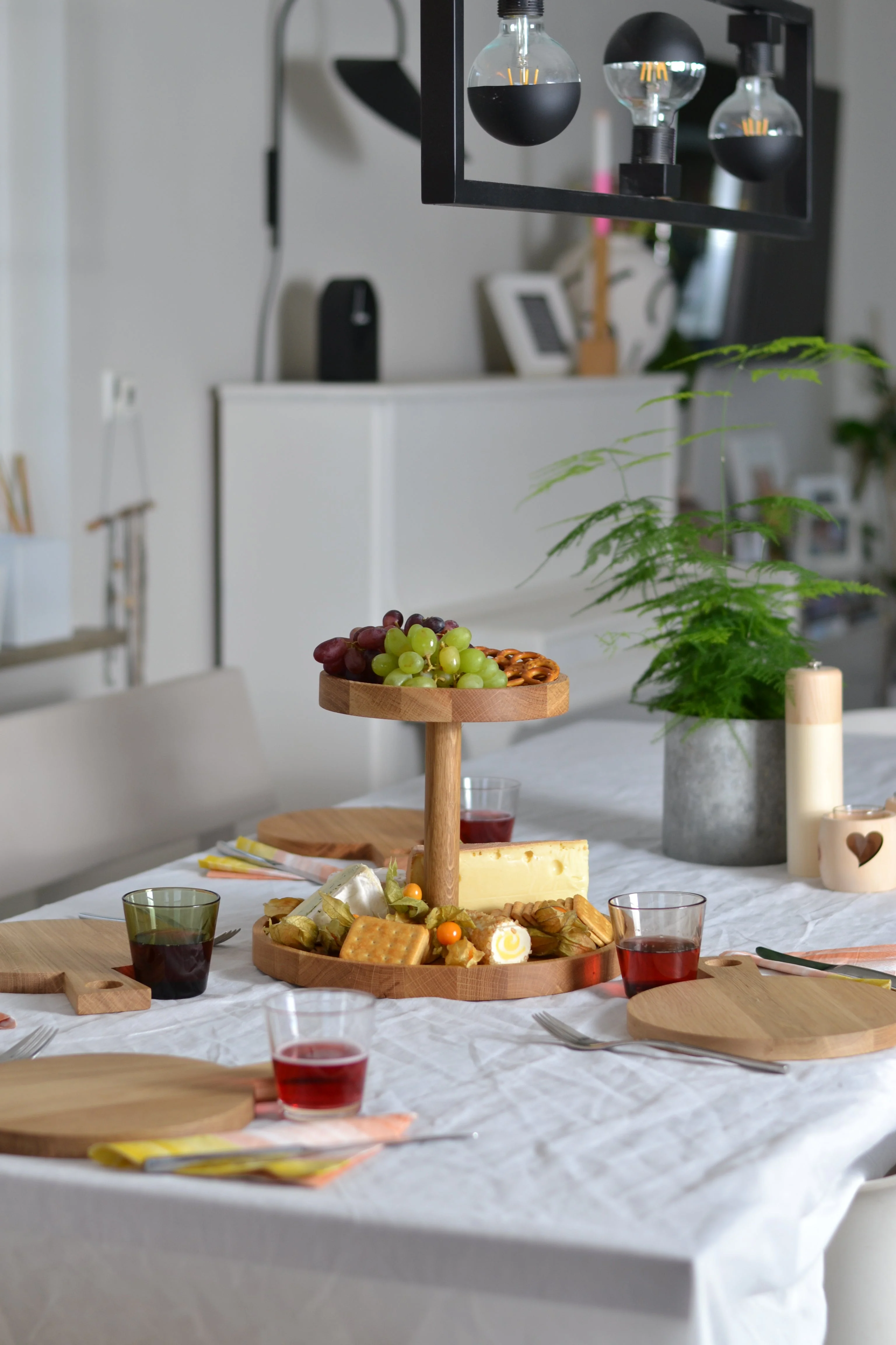 DELIGHT 2-stöckige Etagere aus natürlichem Eichenholz - Image 5