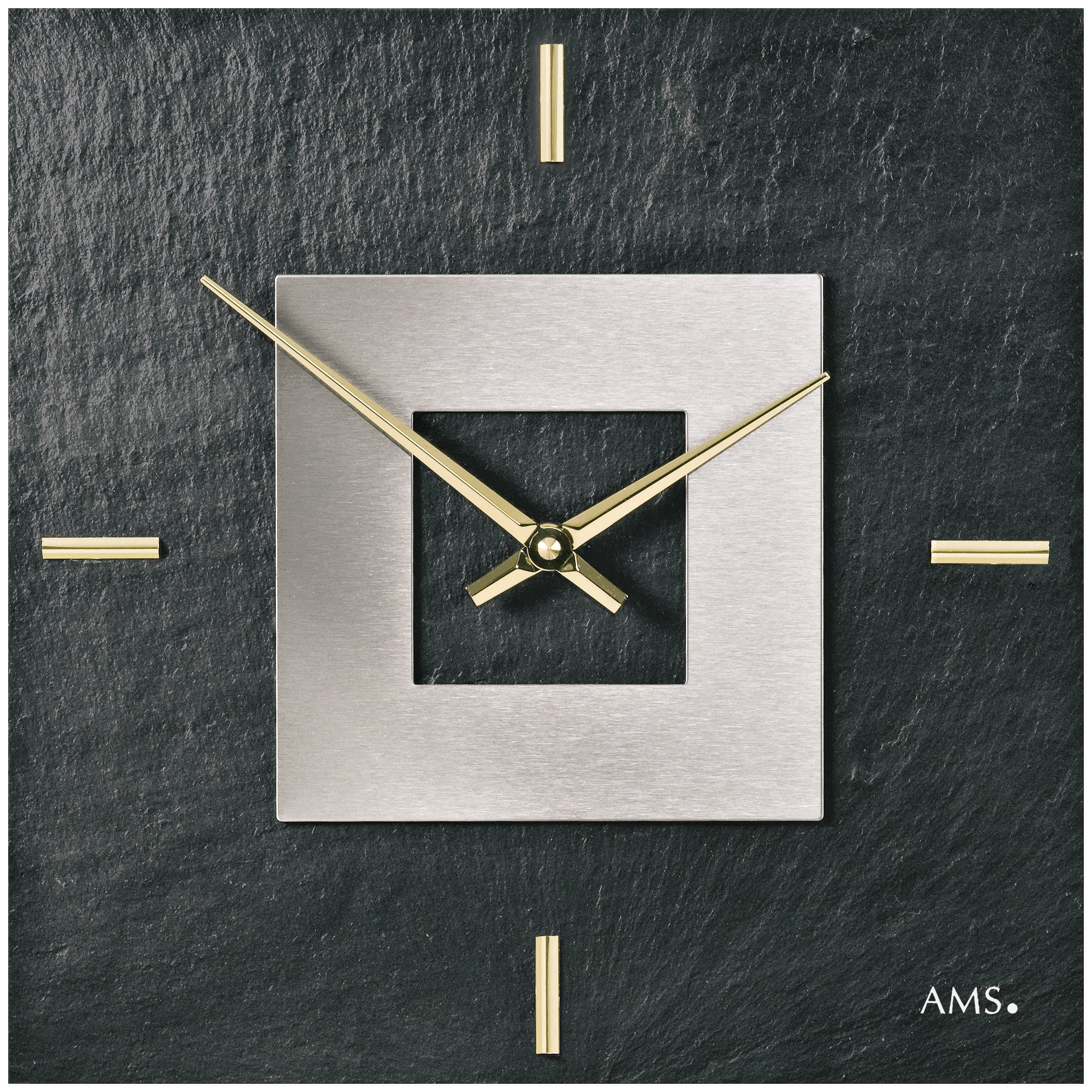 AMS 9525 Wanduhr Schiefer