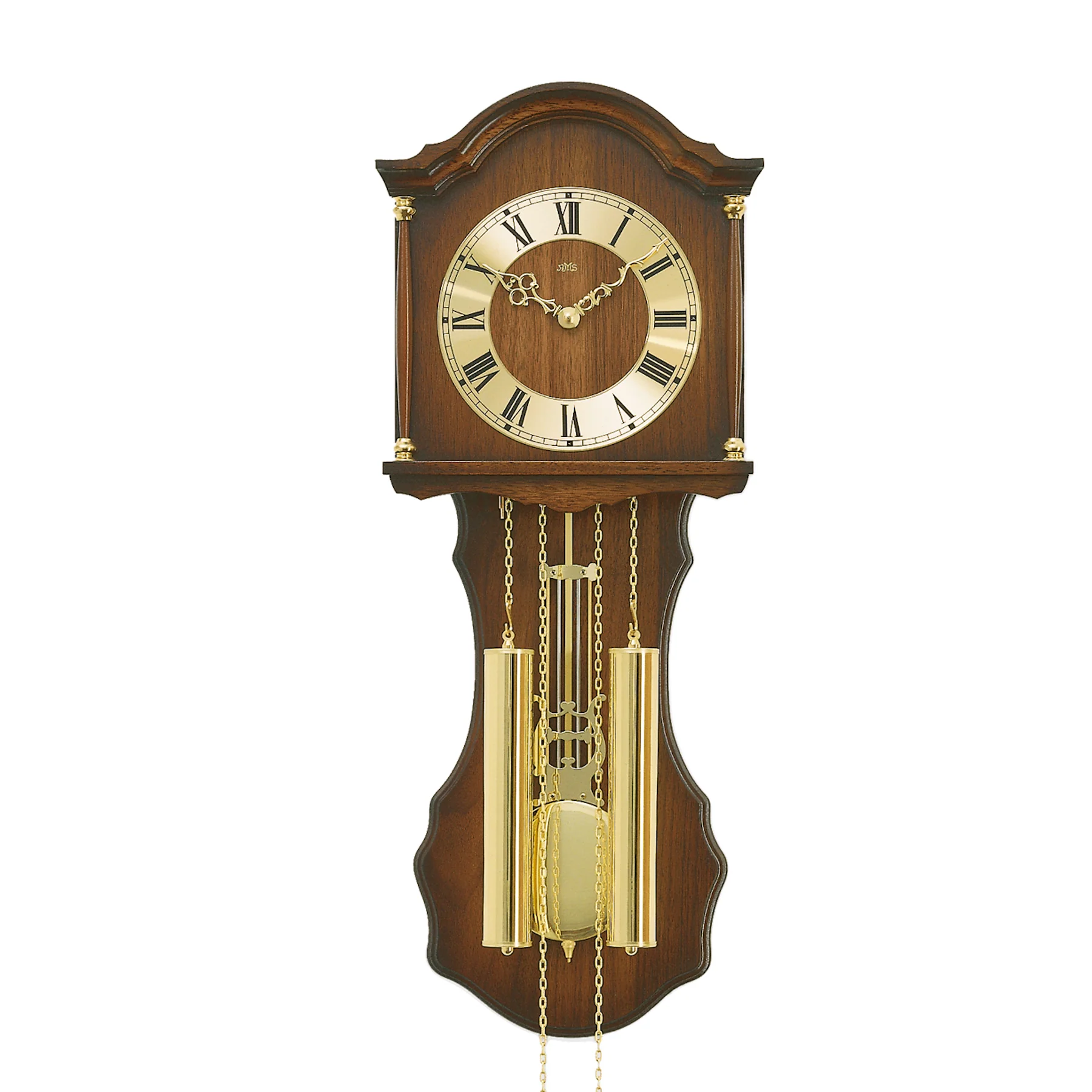 AMS Rustikale Pendeluhr mechanisch aus Holz Heimuhr 211 - Image 2