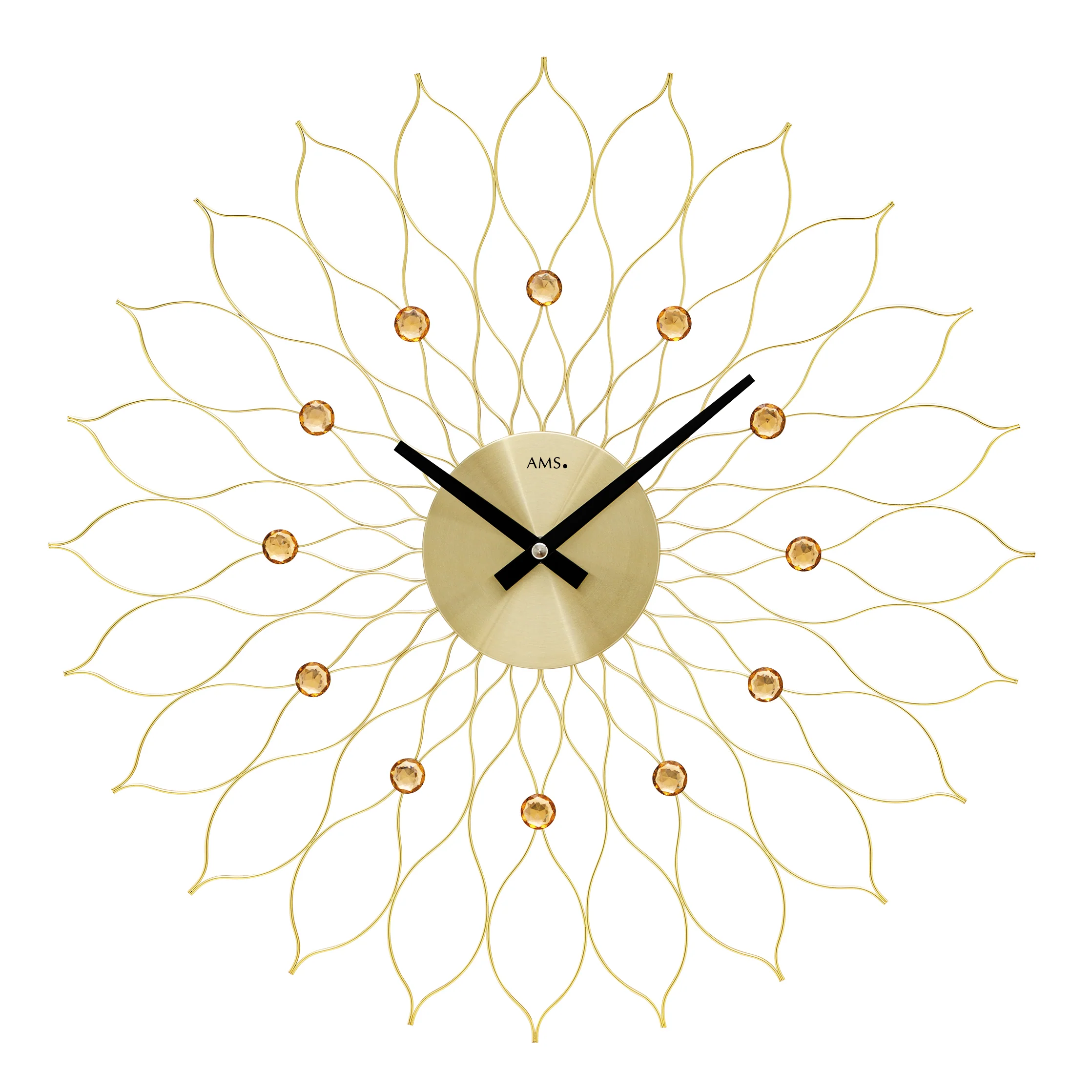 AMS Wanduhr Flower