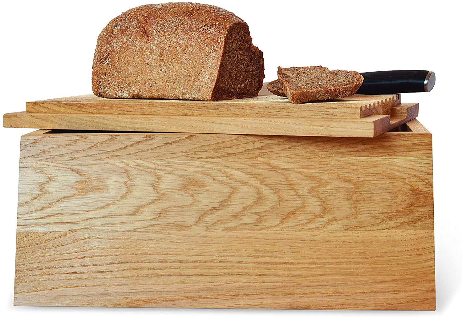Brotkasten Brotbox - Brex - aus massivem Holz mit integriertem Schneidebrett - Image 13