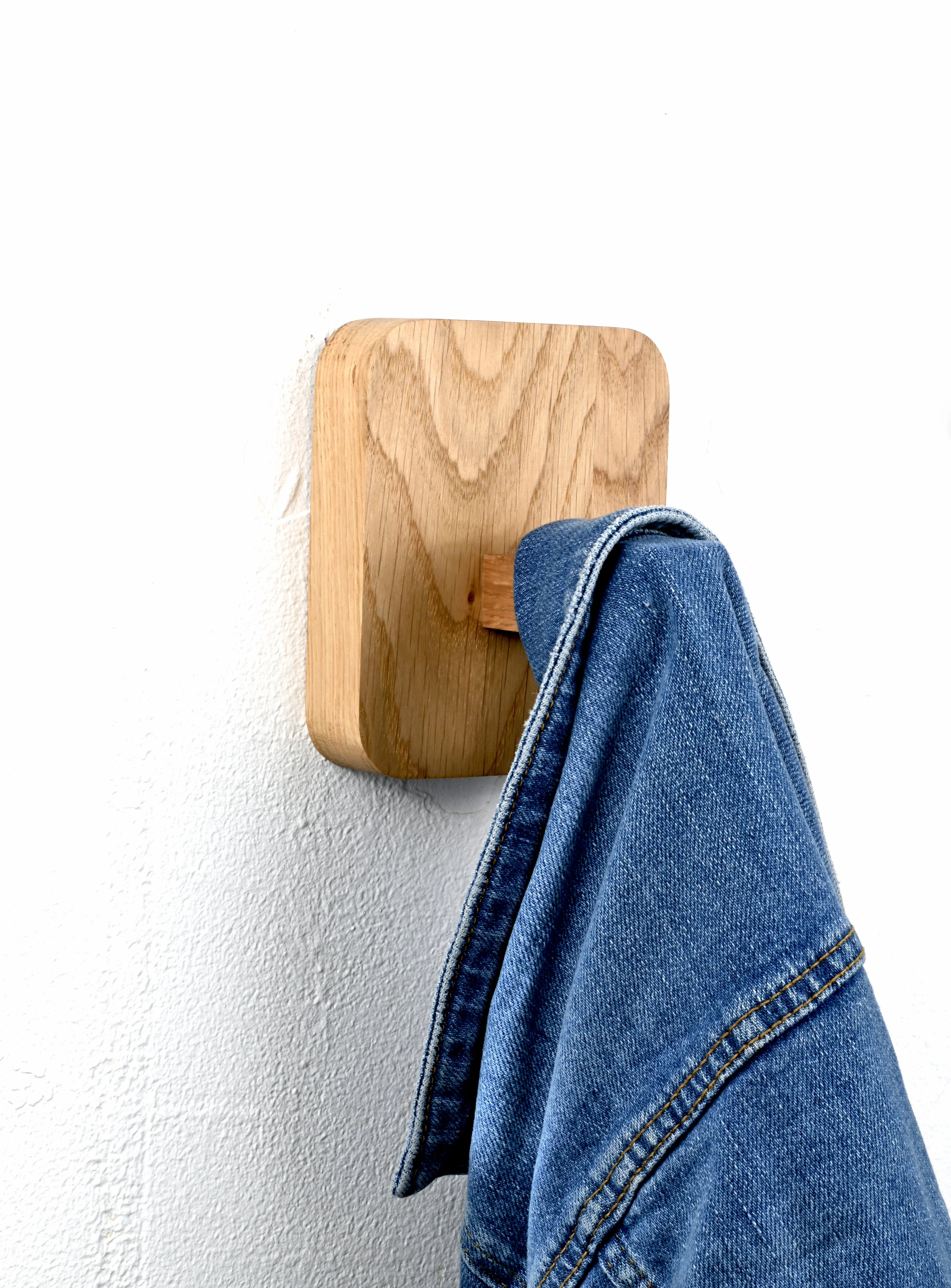 Garderobe LINE Garderobenleiste Eiche massiv geölt 1er - Image 4