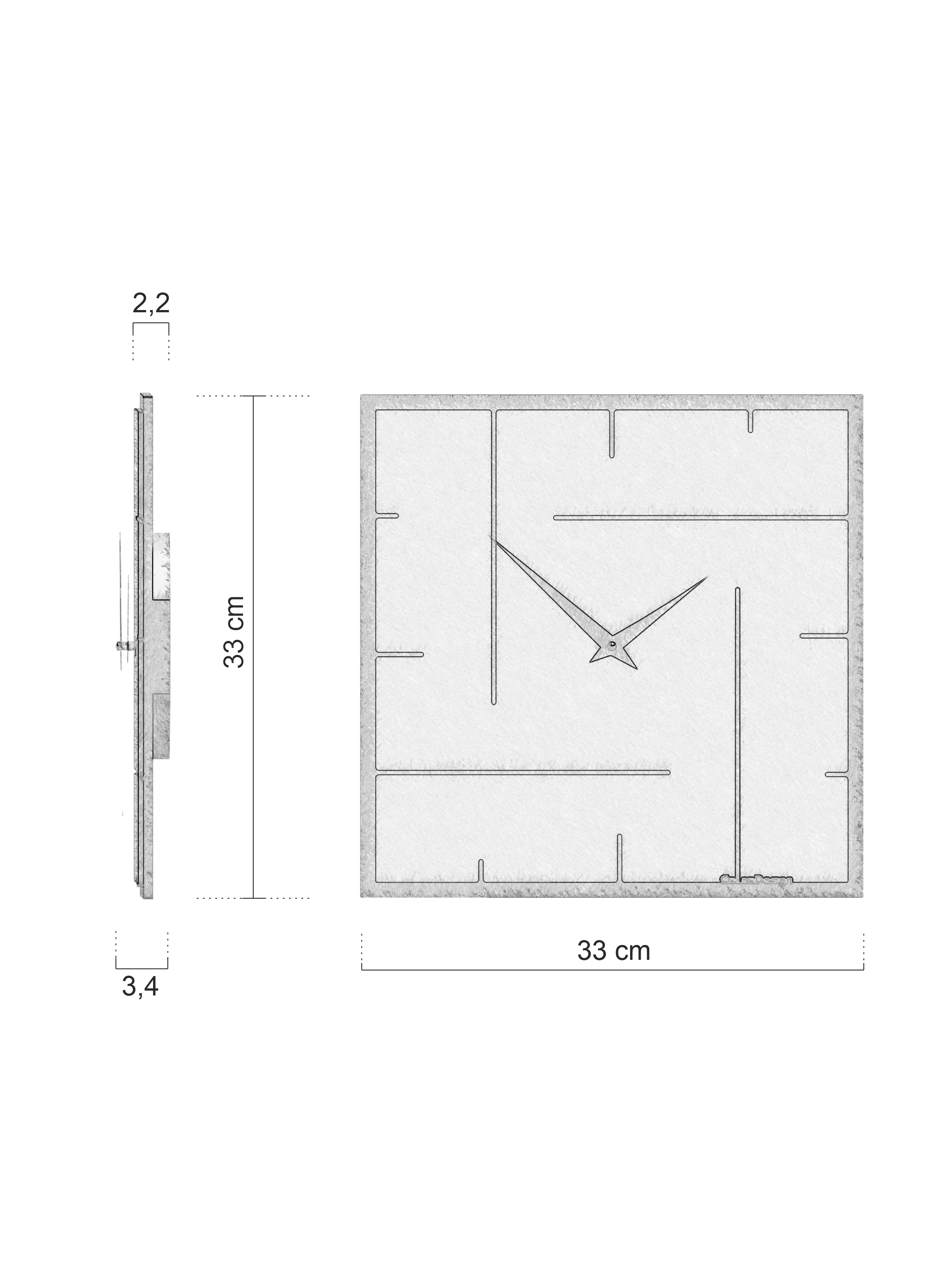 Wanduhr Grid - Image 30