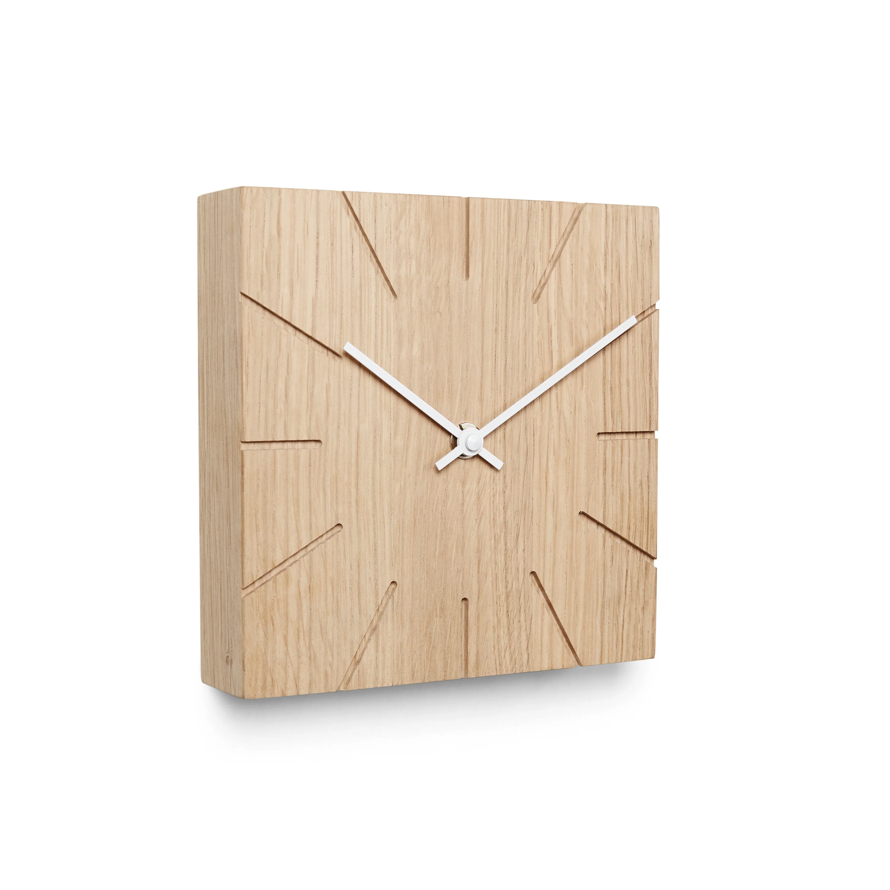Minimalistische Tisch- und Wanduhr aus massivem Holz - Beam - Natuhr® - Image 14