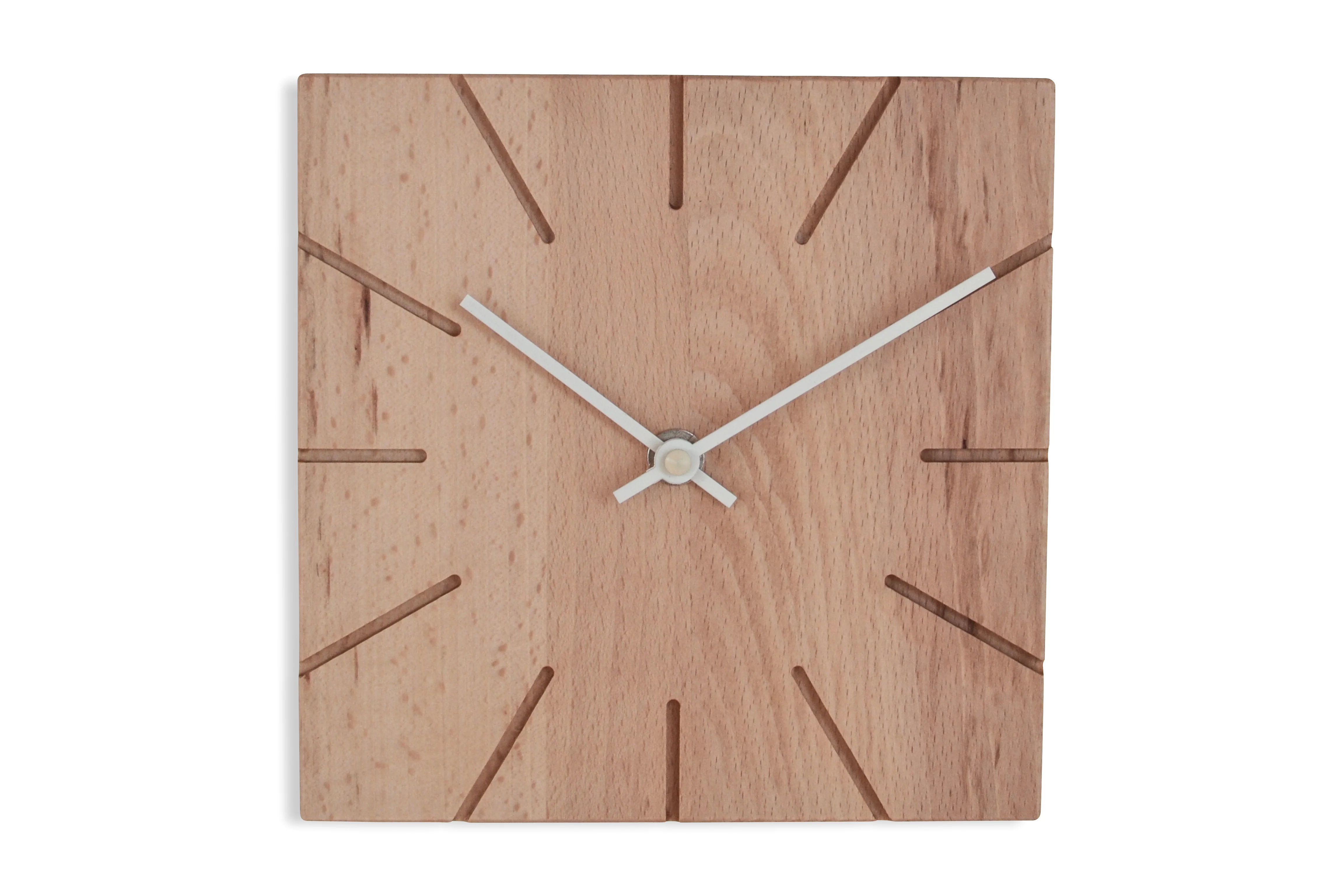 Minimalistische Tisch- und Wanduhr aus massivem Holz - Beam - Natuhr® - Image 19