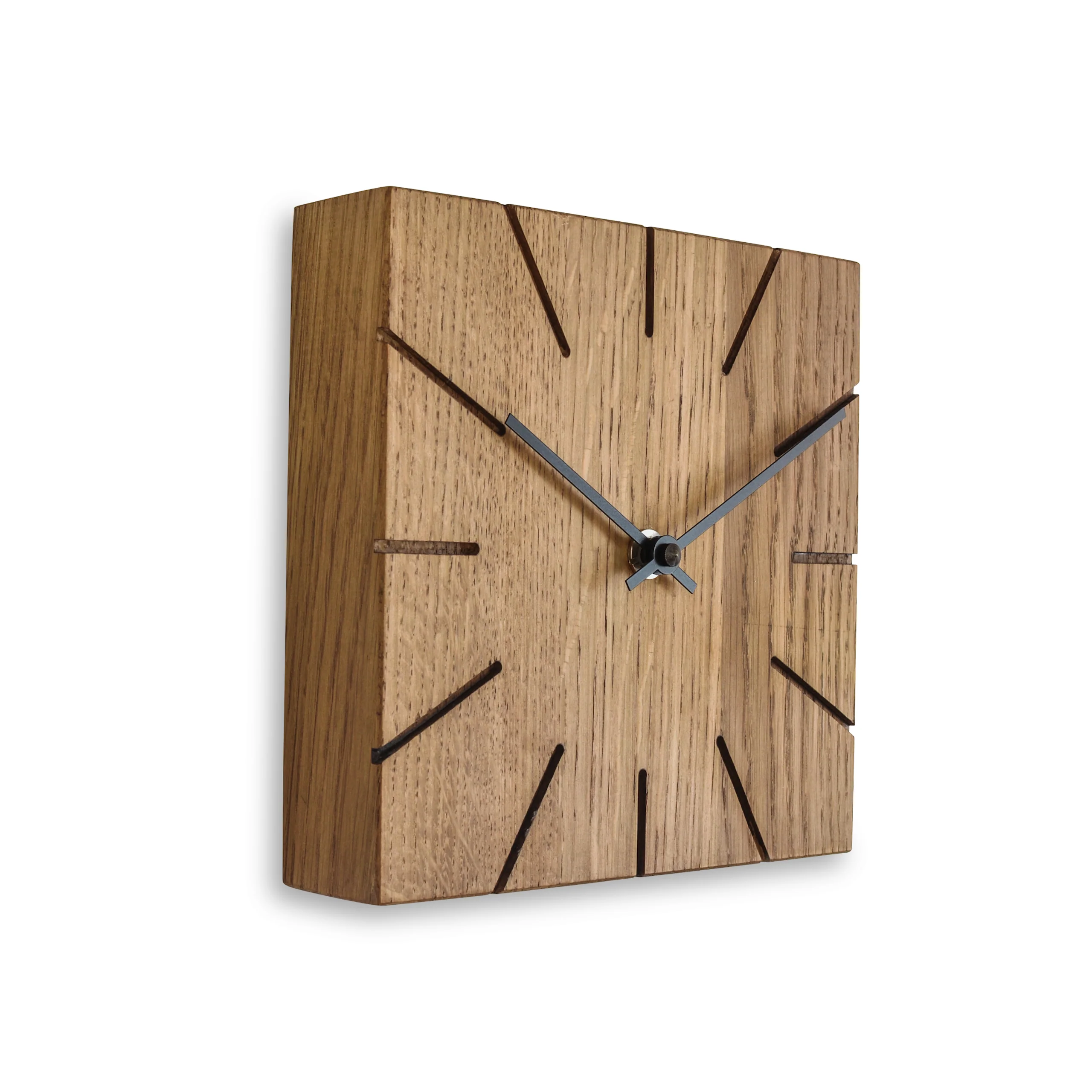 Minimalistische Tisch- und Wanduhr aus massivem Holz - Beam - Natuhr® - Image 22