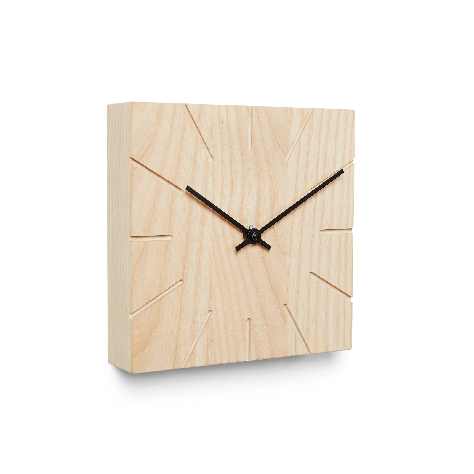 Minimalistische Tisch- und Wanduhr aus massivem Holz - Beam - Natuhr® - Image 5