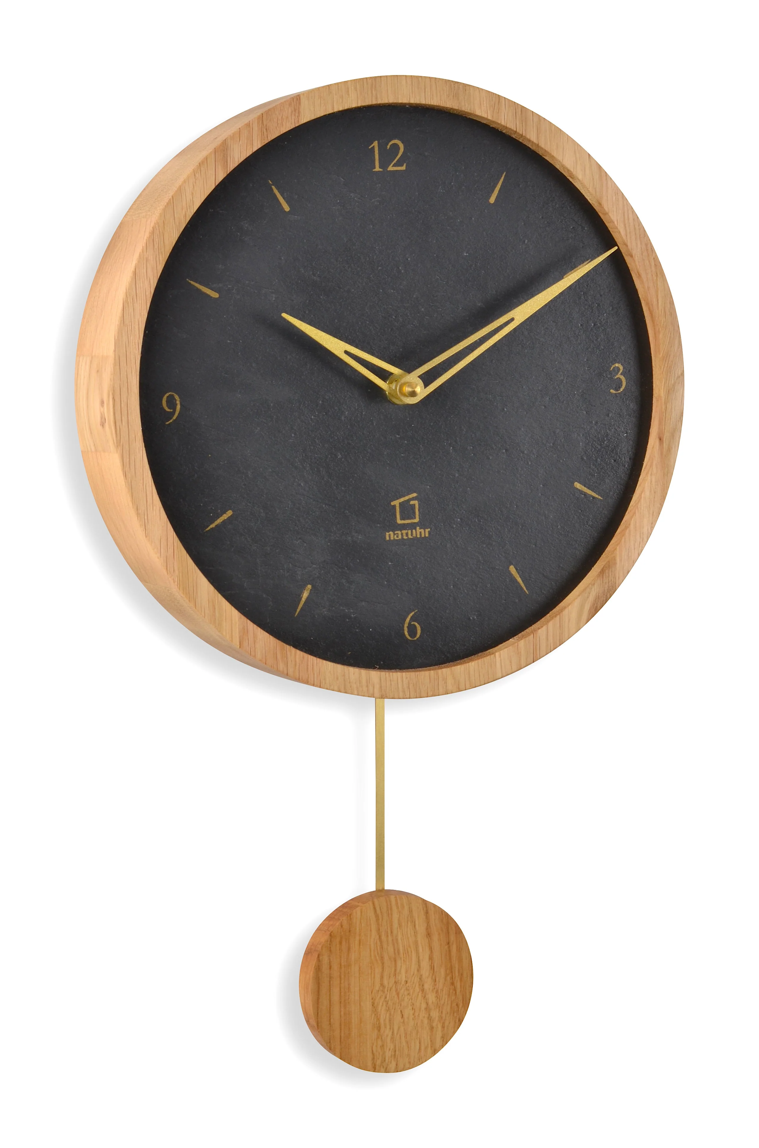 Moderne Pendeluhr Swing Eiche - Image 7