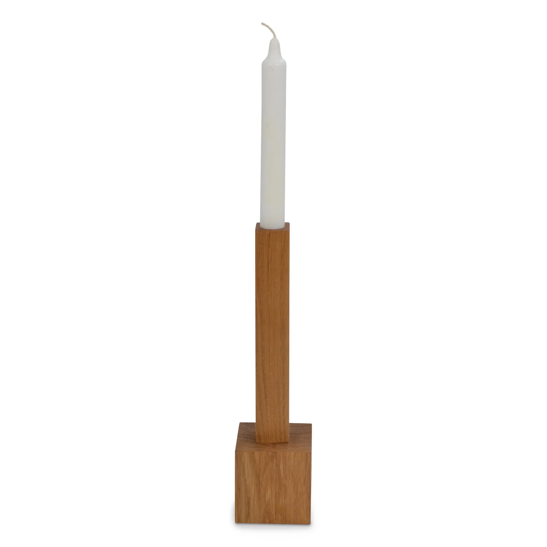 Natuhr Kerzenhalter Block - großer Holz Kerzenständer Eiche geölt für Stabkerzen Tisch Holzdeko Tischdeko Geschenk Hochzeitstag Vintage rustikal skandinavisches Design Kerzen - Image 4