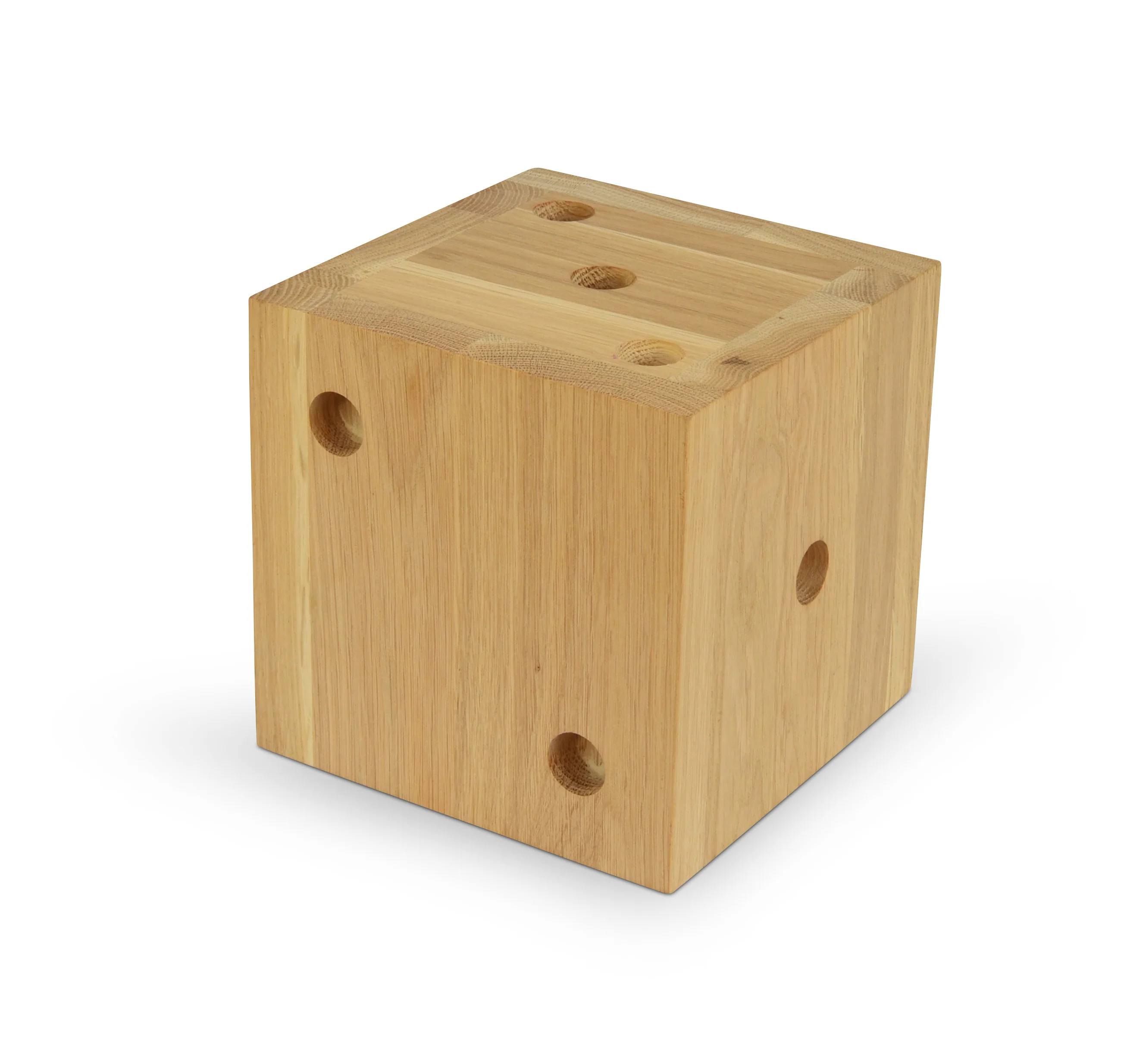 Natuhr Kerzenhalter Kerzenständer Holz - Dice - Würfel aus Eiche Kerzenleuchter - Image 6