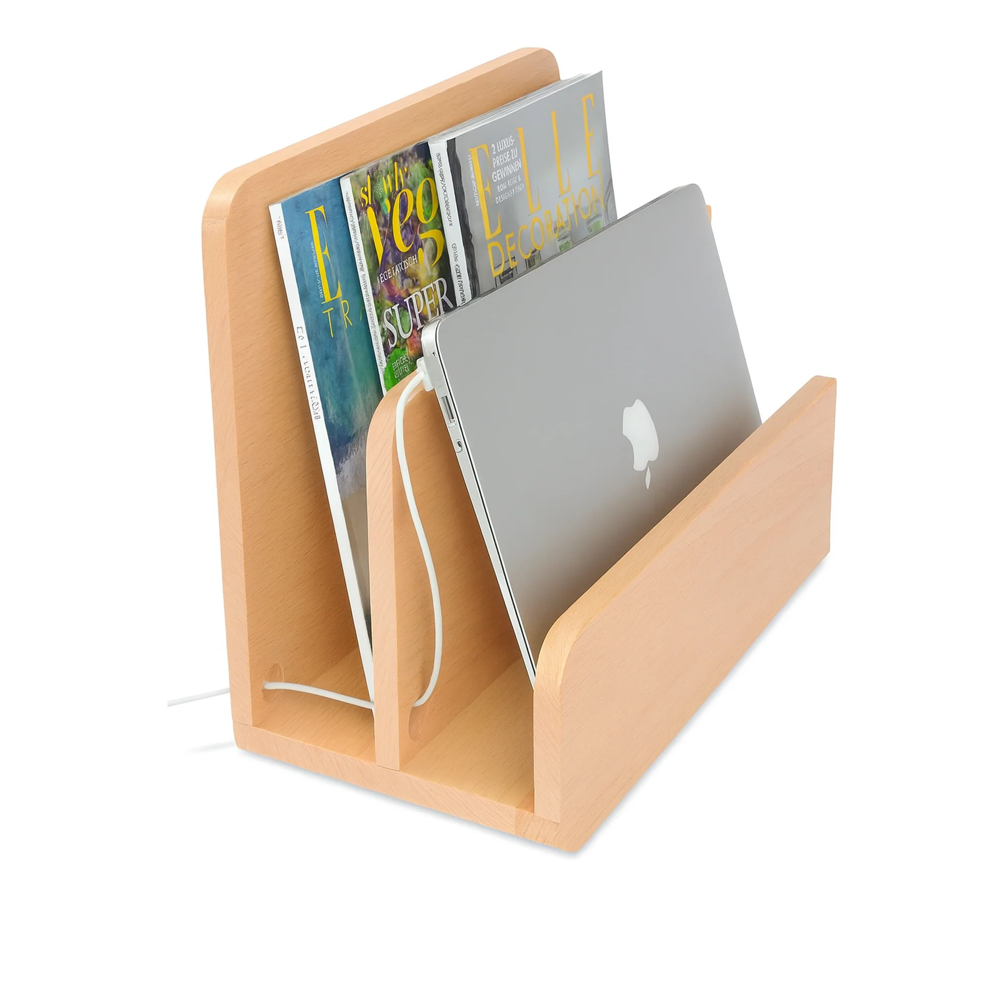 Zeitungsständer & Organizer aus massivem Buchenholz - Tidy - Natuhr® - Image 4