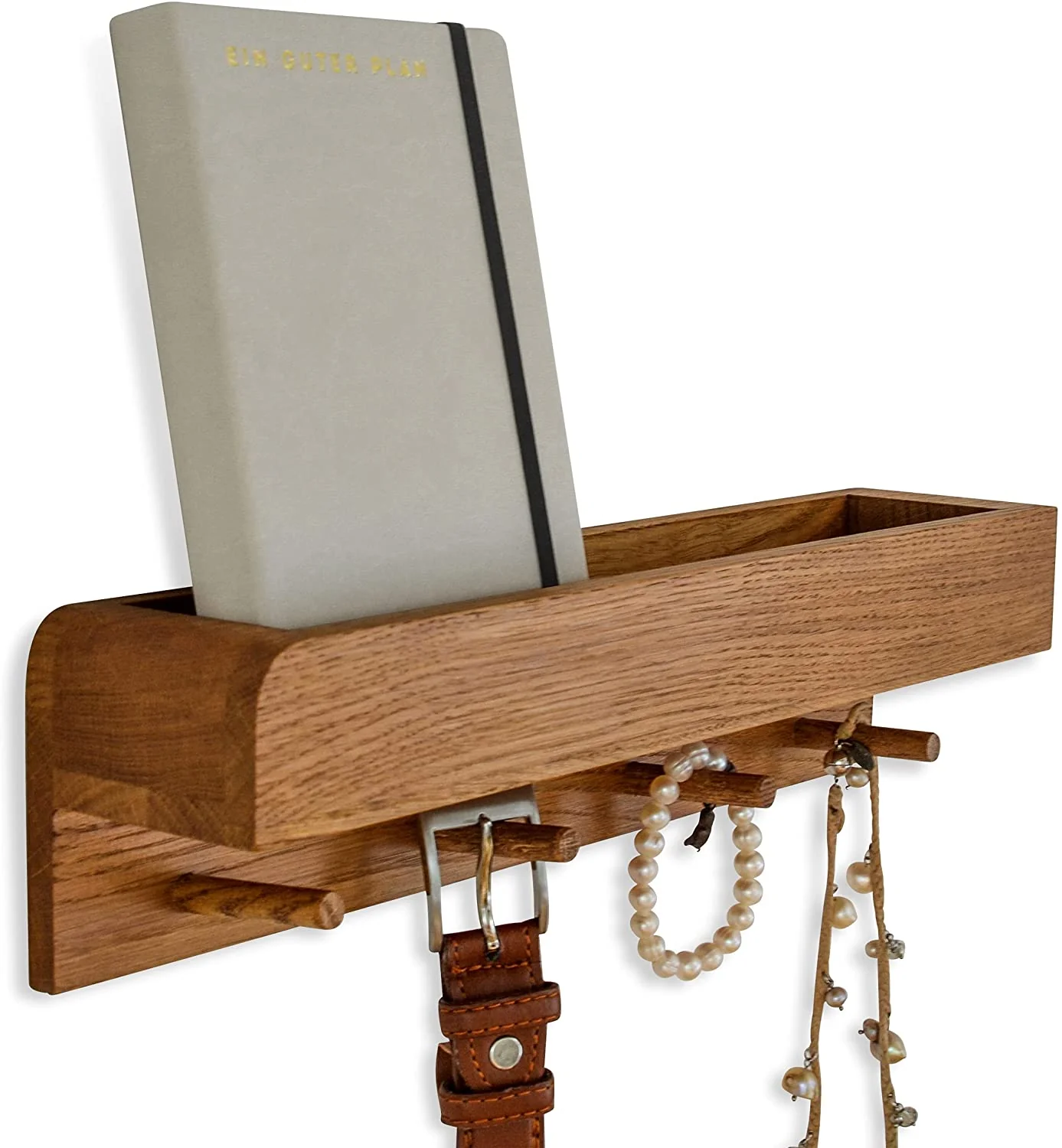 Garderobe & Ablage aus massiver Eiche – Porter - Natuhr® - Image 14