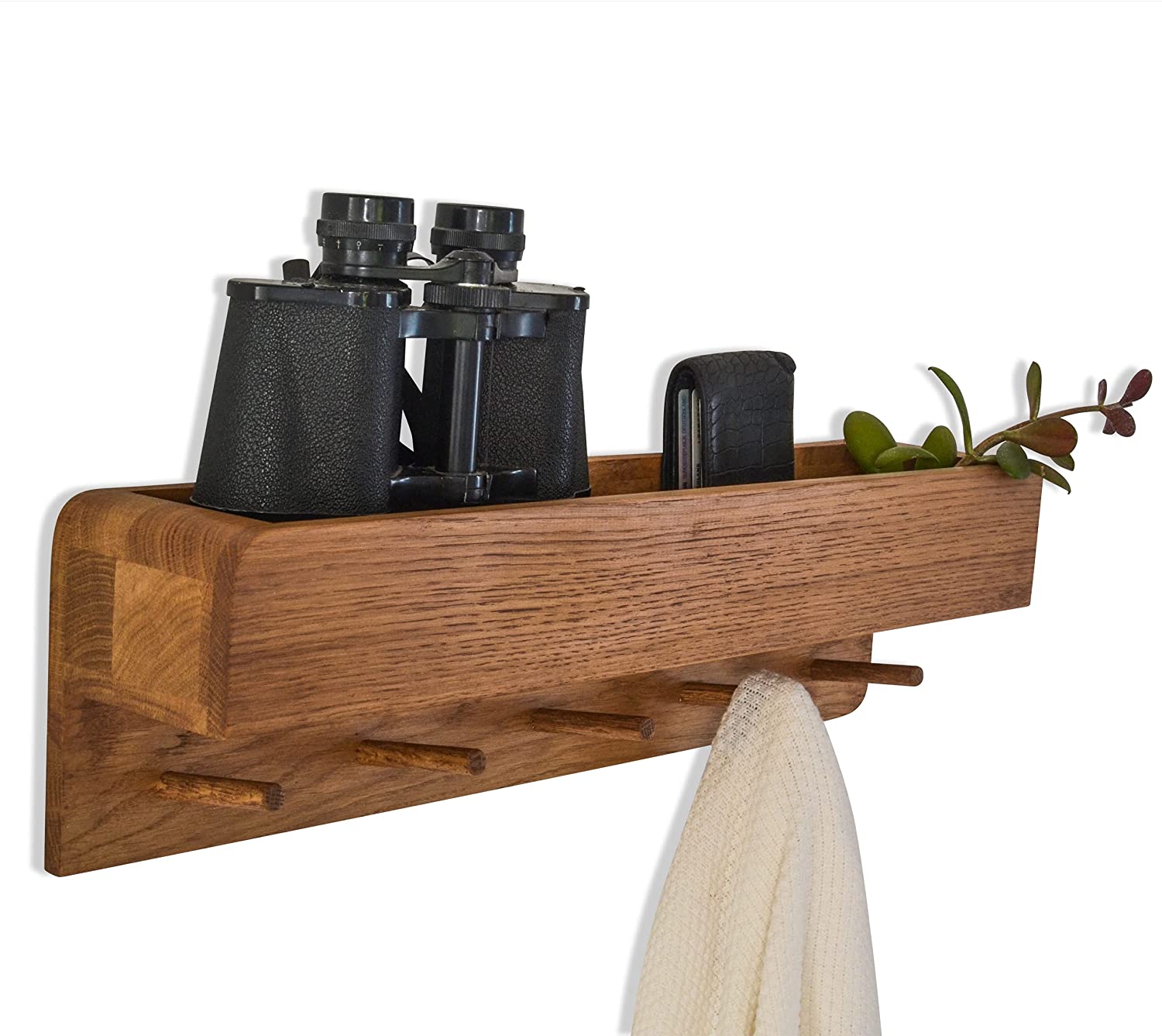 Garderobe & Ablage aus massiver Eiche – Porter - Natuhr® - Image 17