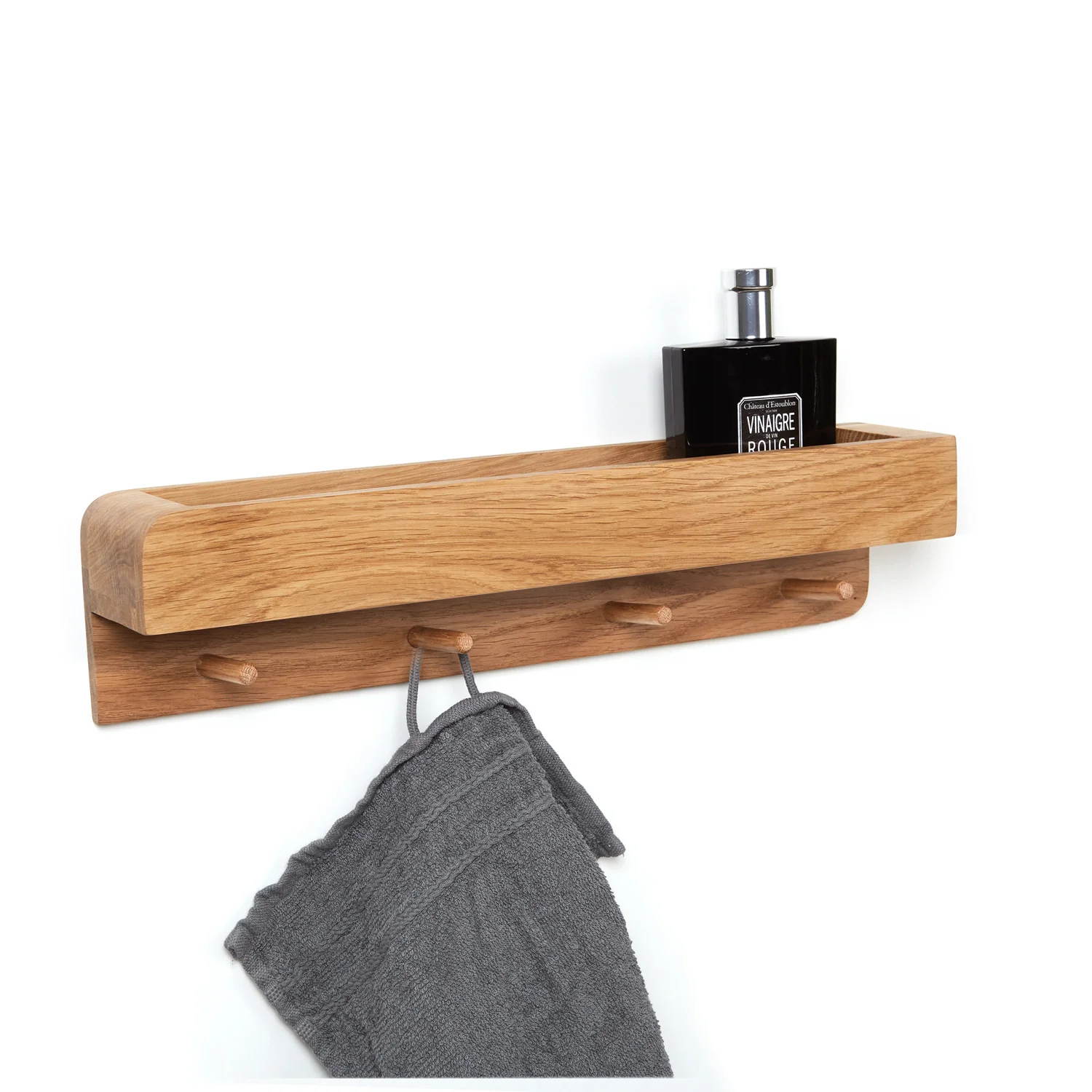Garderobe & Ablage aus massiver Eiche – Porter - Natuhr® - Image 7