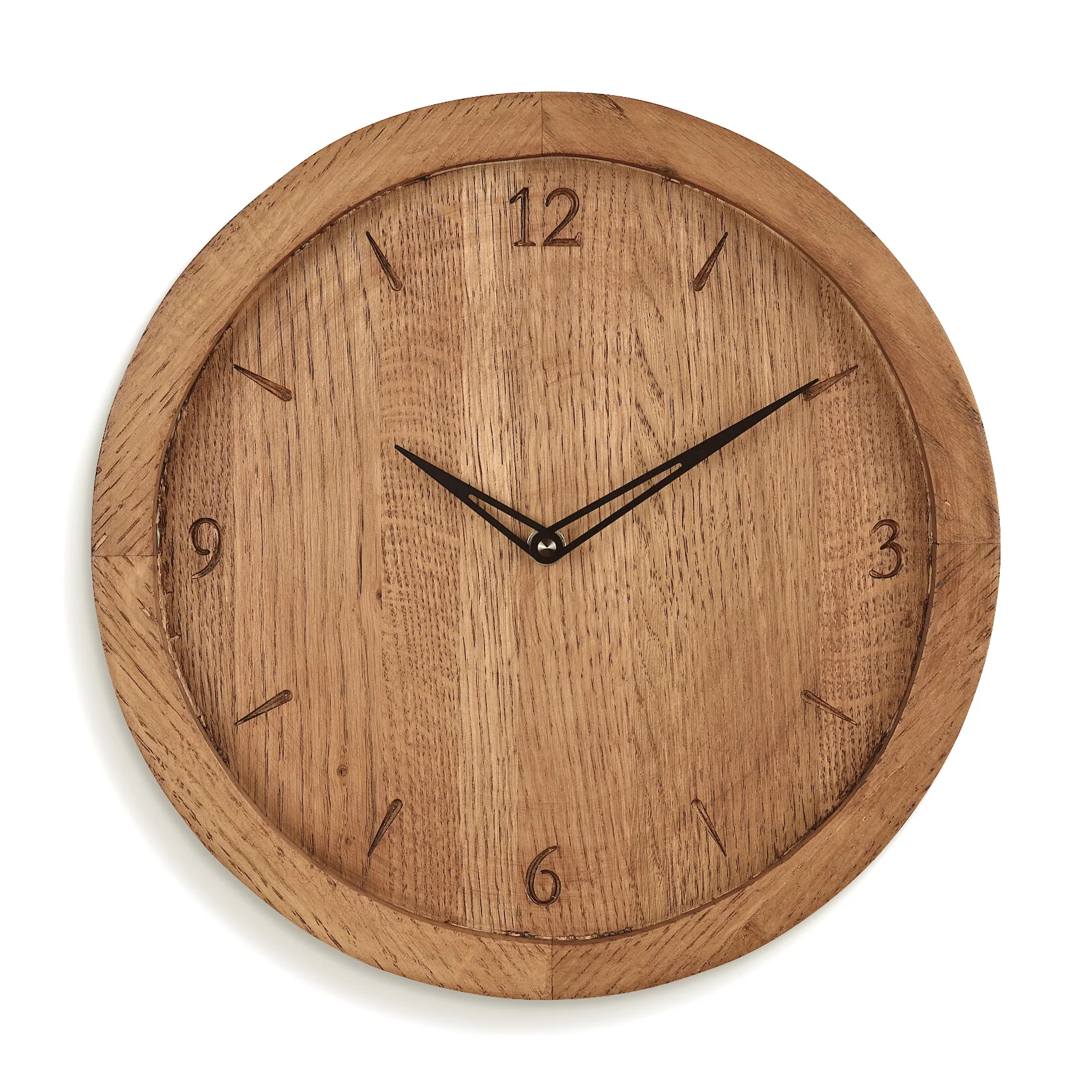 Wanduhr Bold Classic Natuhr aus massivem Holz - Image 12