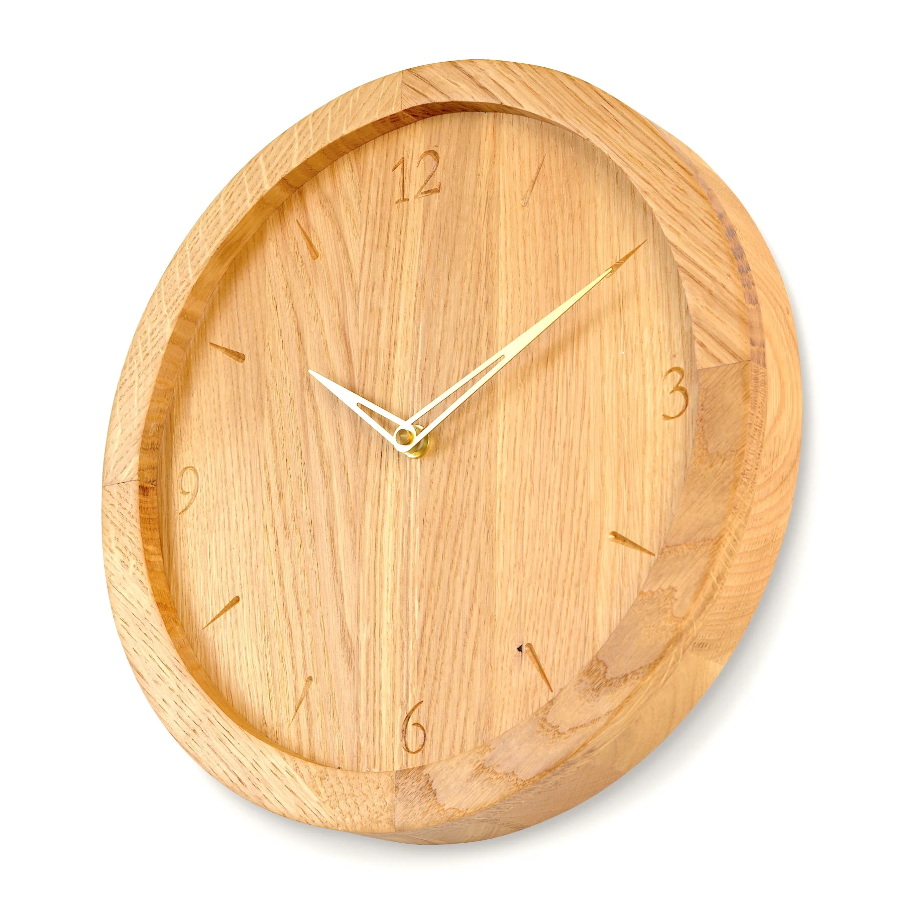 Wanduhr Bold Classic Natuhr aus massivem Holz - Image 6