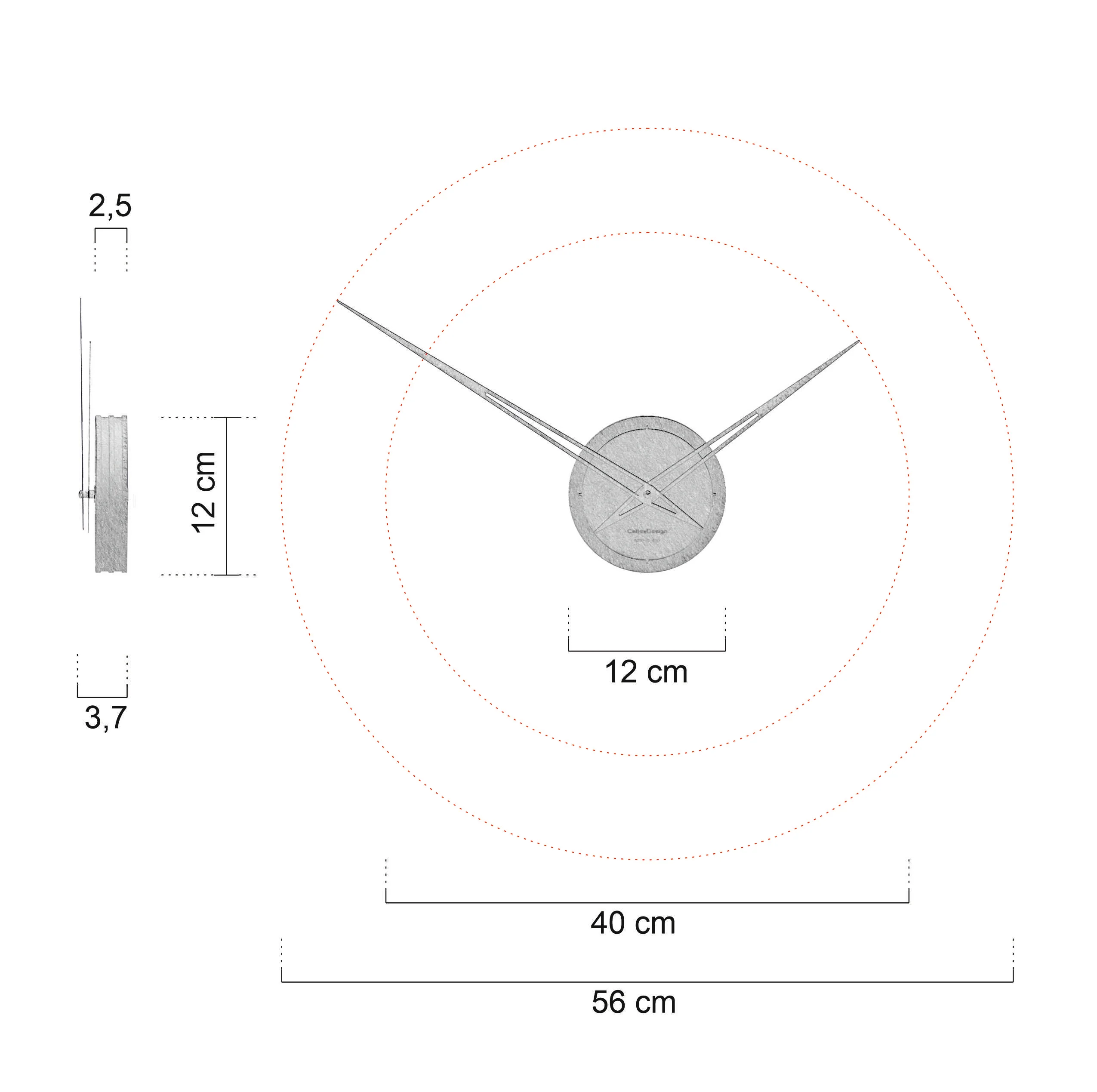 Wanduhr Botticelli Callea Design Italy - Image 11