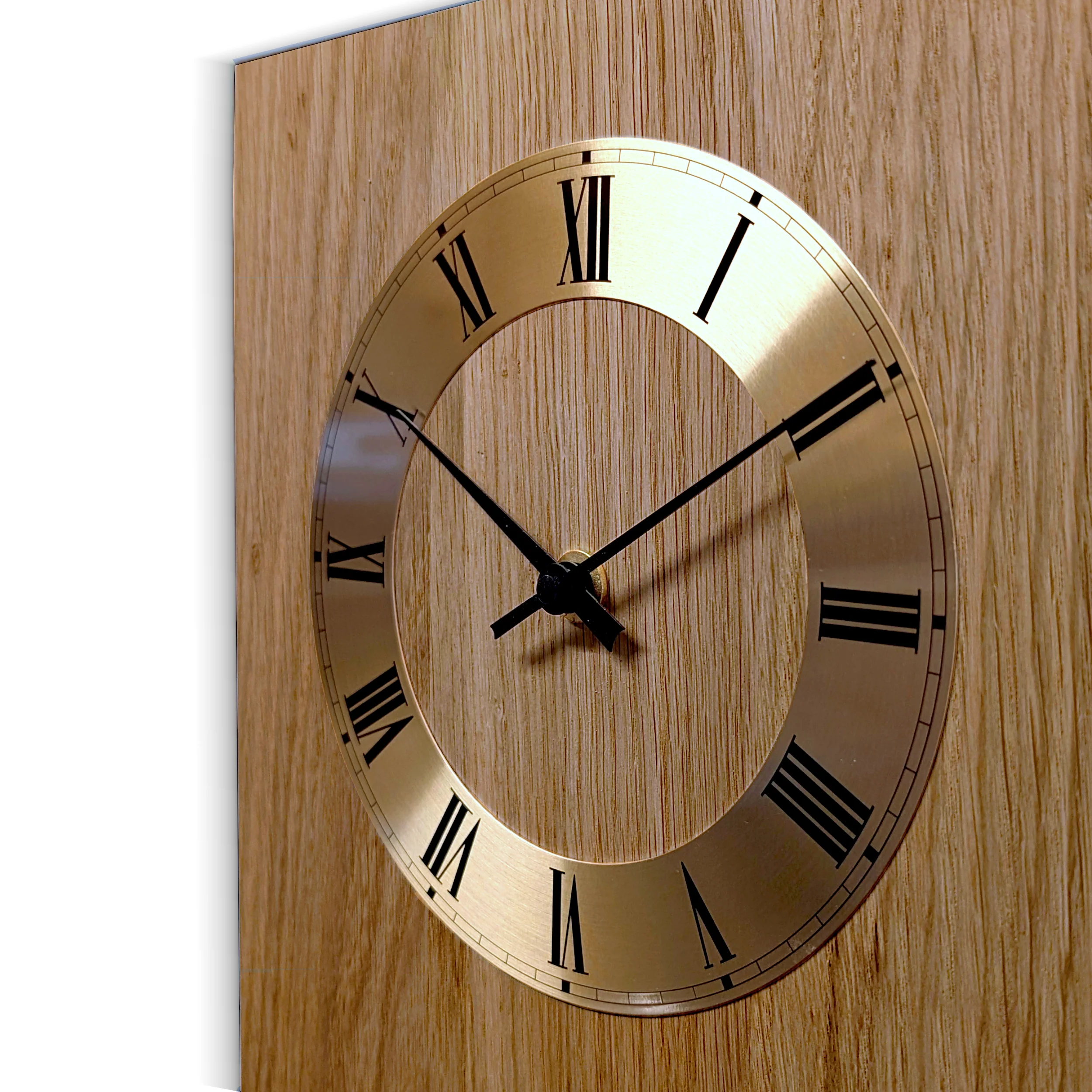 Wanduhr Classica Funk-Pendeluhr Eiche geölt mit goldenem Pendel und goldenem Zahlenreif - Image 10