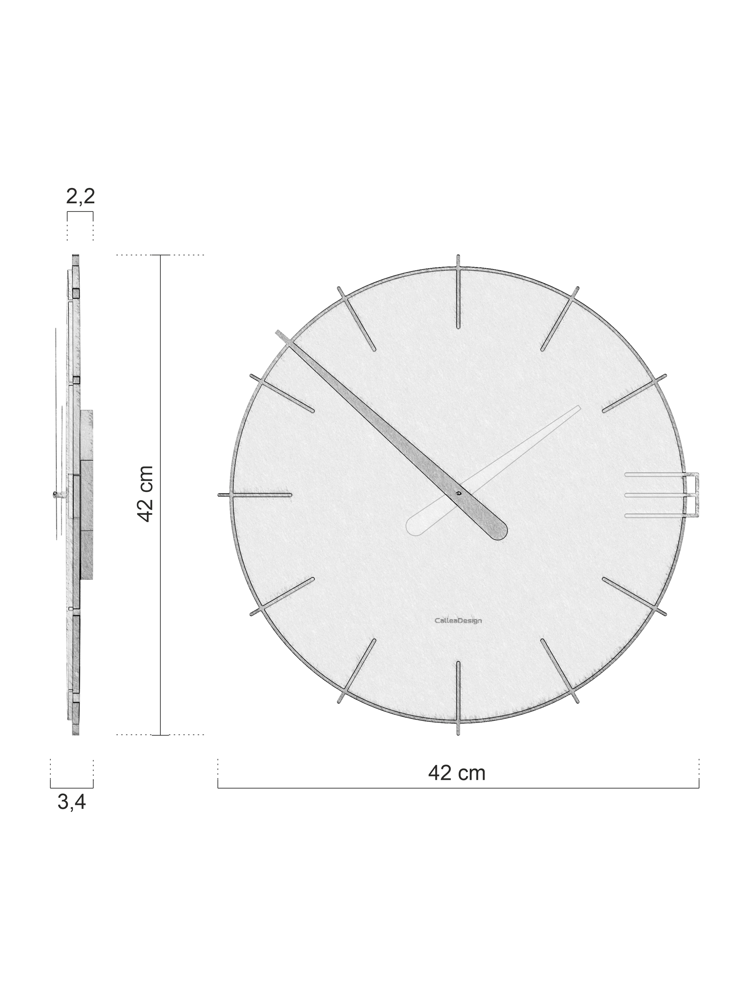 Wanduhr Mike Callea Design Italy - Image 22