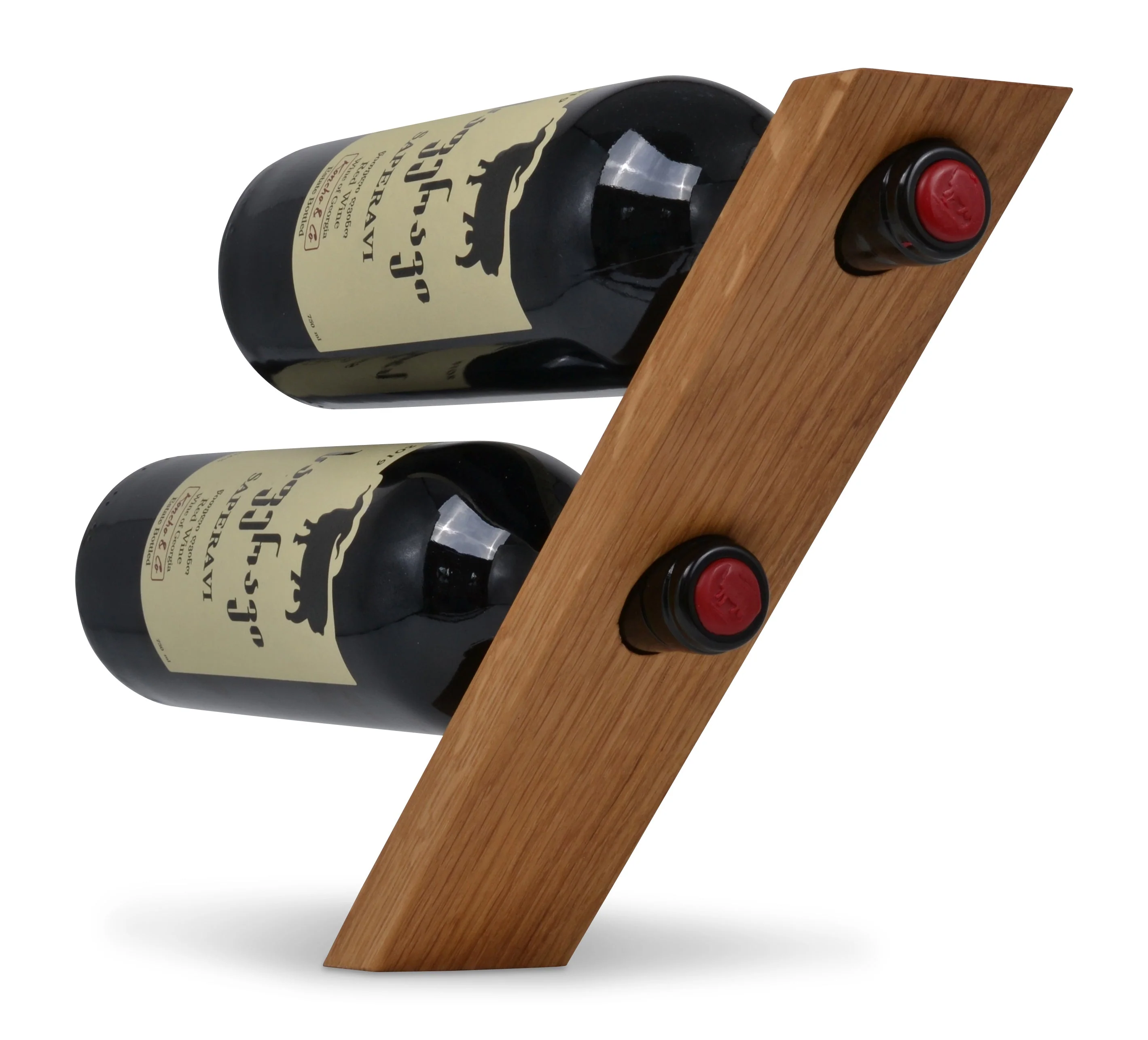 Natuhr Weinflaschenhalter Magic - Weinhalter Weinständer Weinregal Holz Wein Aufbewahrung Schwebendes Regal 2 Flaschen - Image 5
